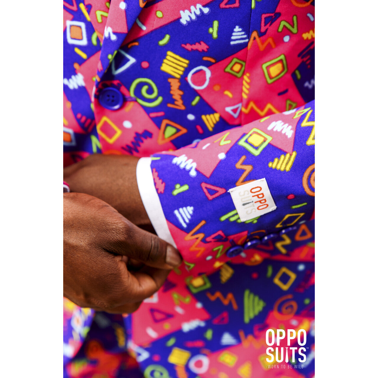 Op deze afbeelding zie je een Kostuums, van het merk Opposuits. Psychedelic The Fresh Prince Opposuit Man Kostuum