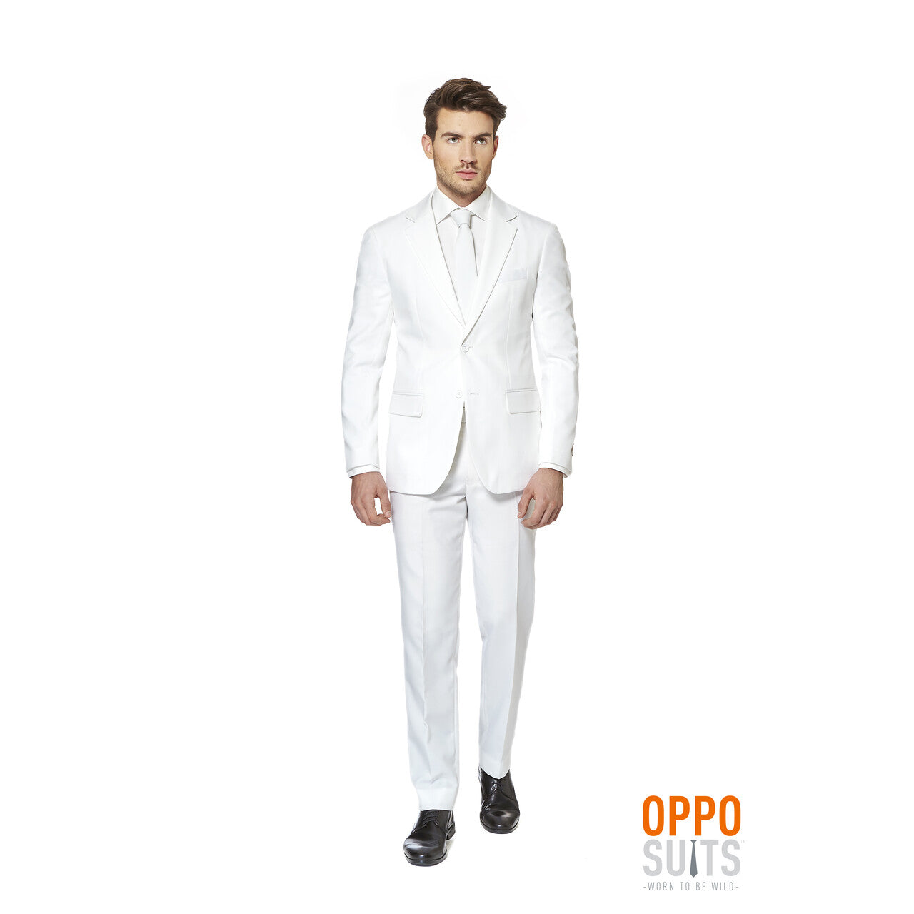 Op deze afbeelding zie je een Kostuums, van het merk Opposuits. Angel White Night Opposuit Man Kostuum