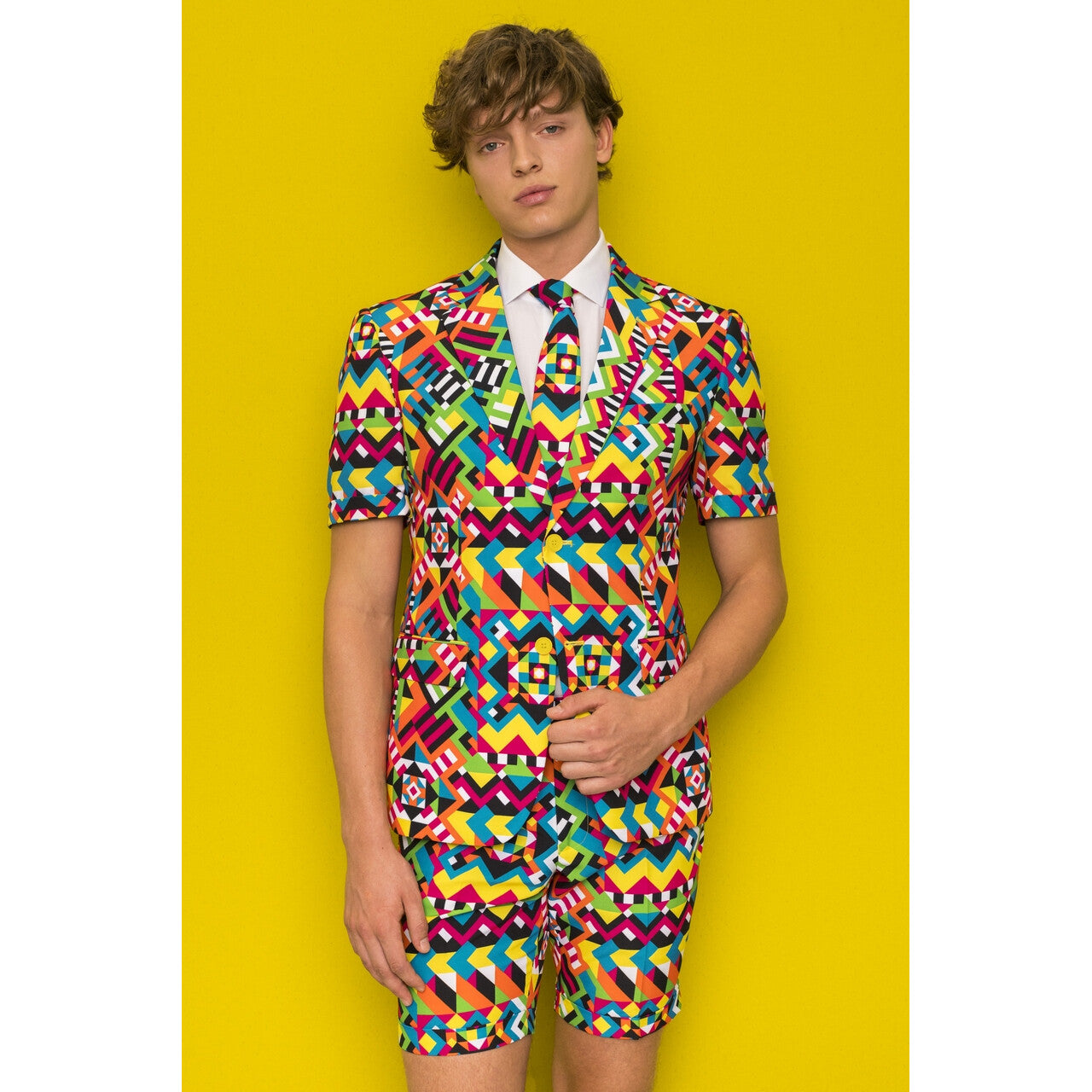 Op deze afbeelding zie je een Kostuums, van het merk Opposuits. Abstractive Caleidoscoop Man Kostuum