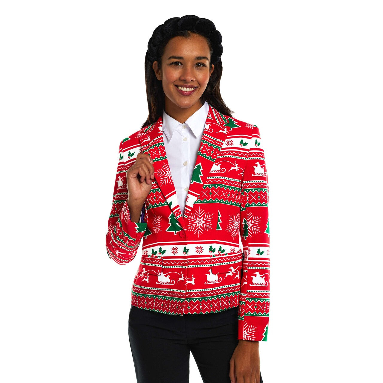 Op deze afbeelding zie je een Kostuums, van het merk Opposuits. Winter Woman Vrouw Kostuum