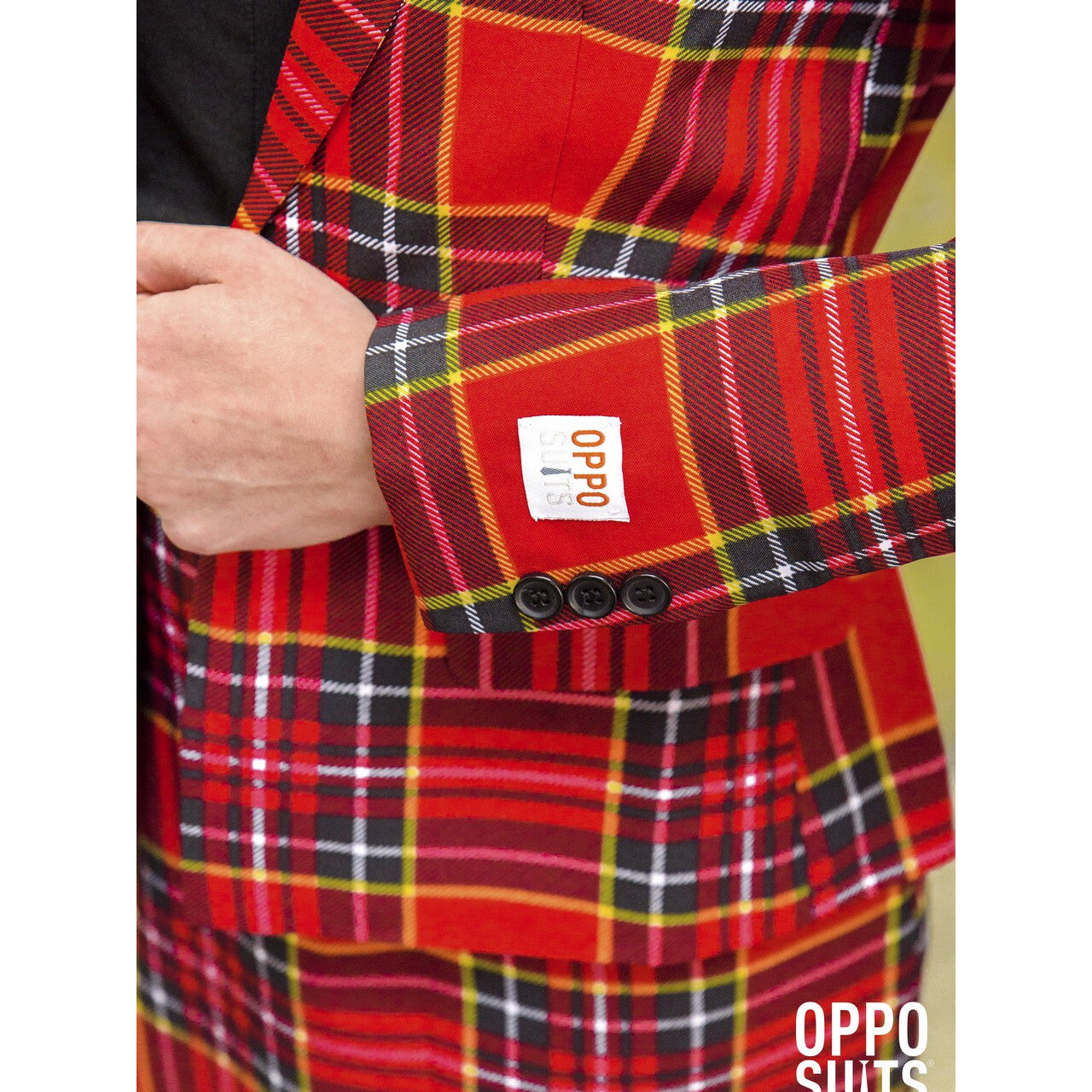 Op deze afbeelding zie je een Kostuums, van het merk Opposuits. Schotse Lumberjackie Opposuit Vrouw Kostuum