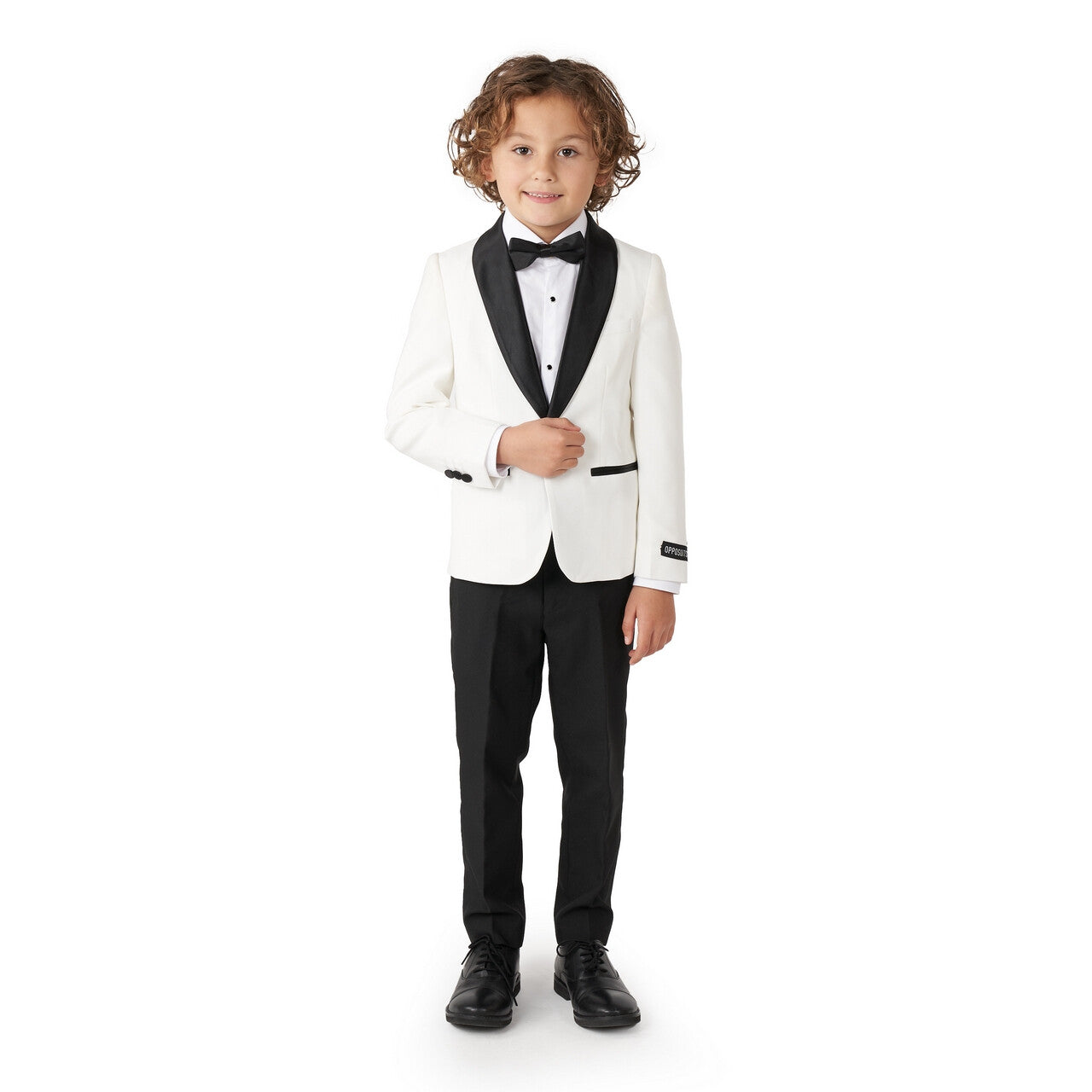 Op deze afbeelding zie je een Kostuums, van het merk Opposuits. Boys To Men Pearly White Opposuit Jongen Kostuum