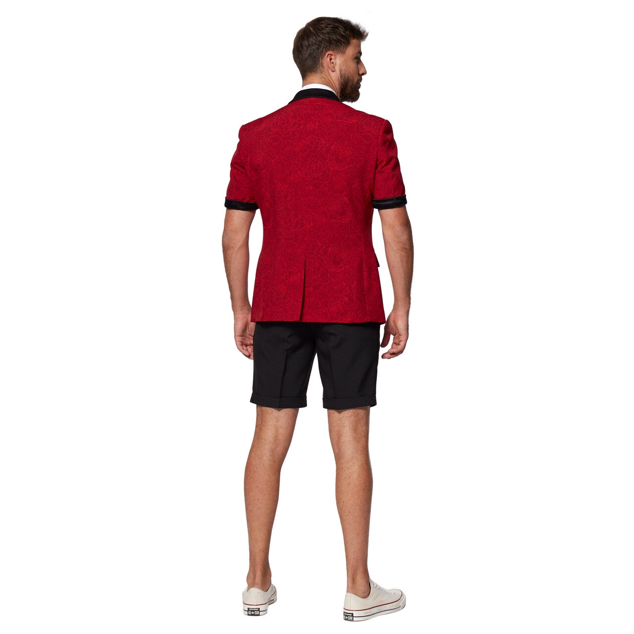 Op deze afbeelding zie je een Kostuums, van het merk Opposuits. Perfect Peony Rose Short Opposuit Man Kostuum