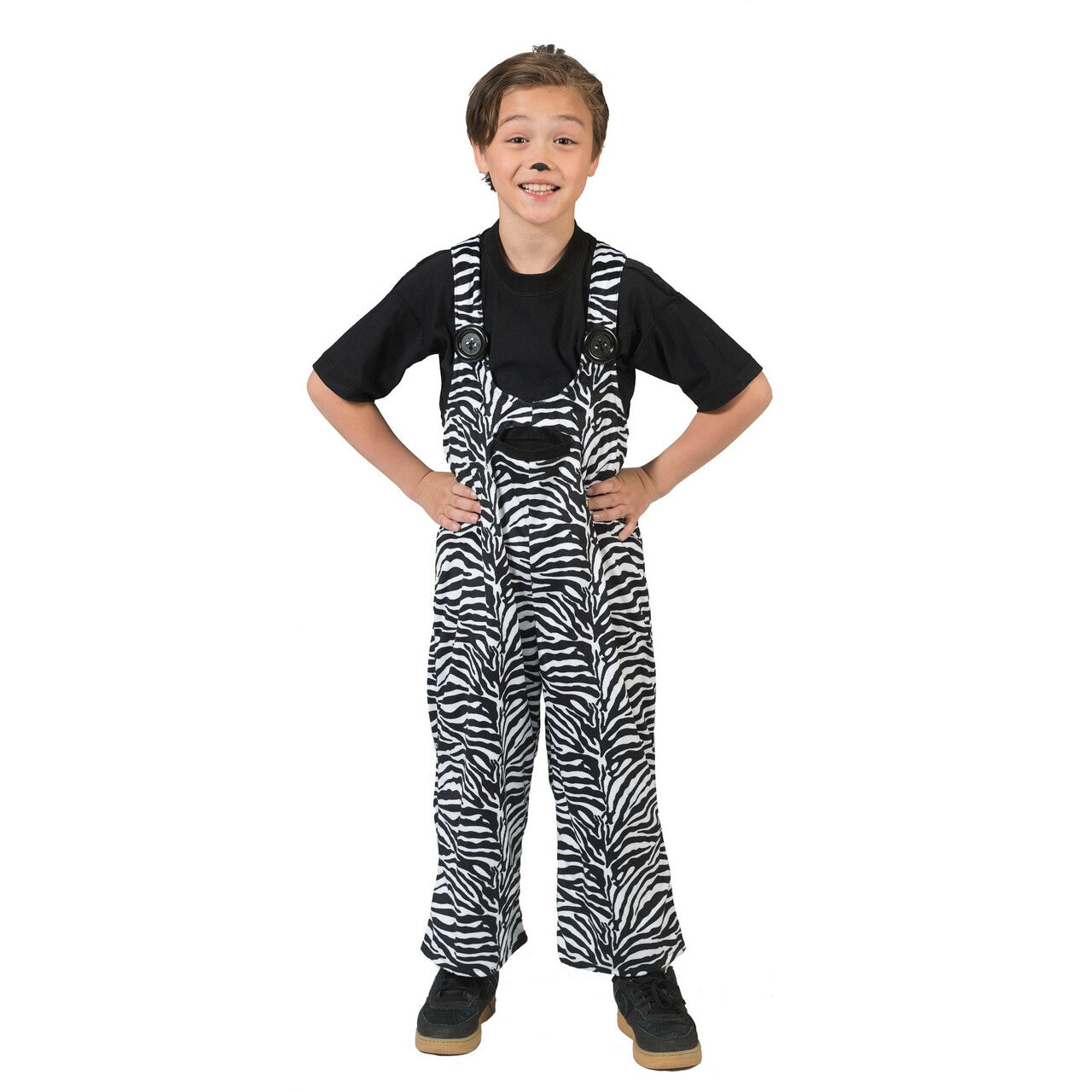 Op deze afbeelding zie je een Kostuums, van het merk Pierros. Zebra Tuinbroek Jongen