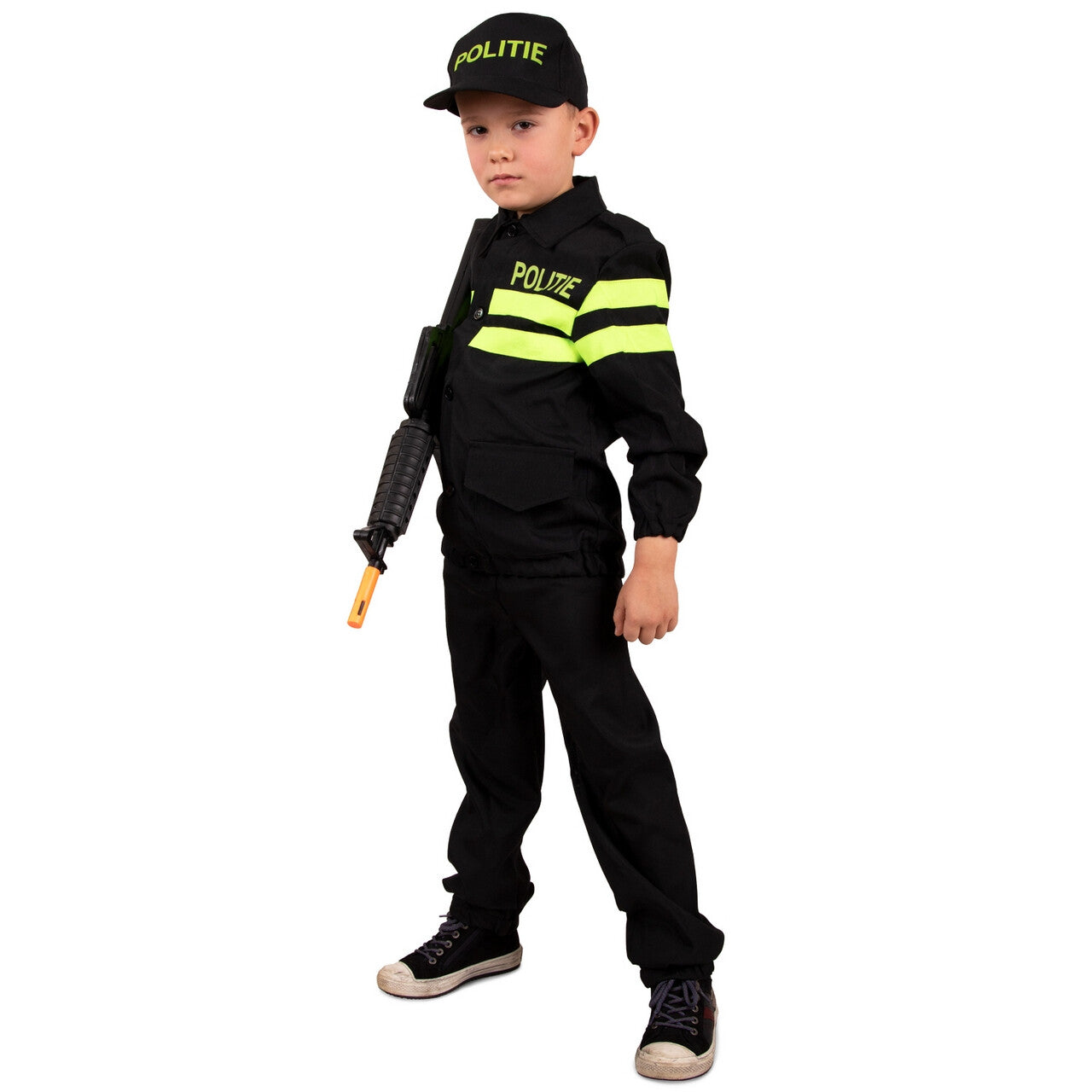 Op deze afbeelding zie je een Kostuums, van het merk PartyXplosion. Politie In Opleiding Kind Kostuum