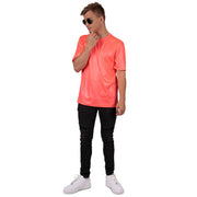 Op deze afbeelding zie je een Kostuums, van het merk PartyXplosion. Gordon Disco Shirt Neon Pink Man