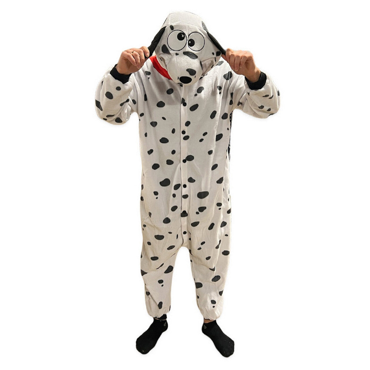 Op deze afbeelding zie je een Kostuums, van het merk PartyXplosion. Dalmatier Drugs Hond Kostuum