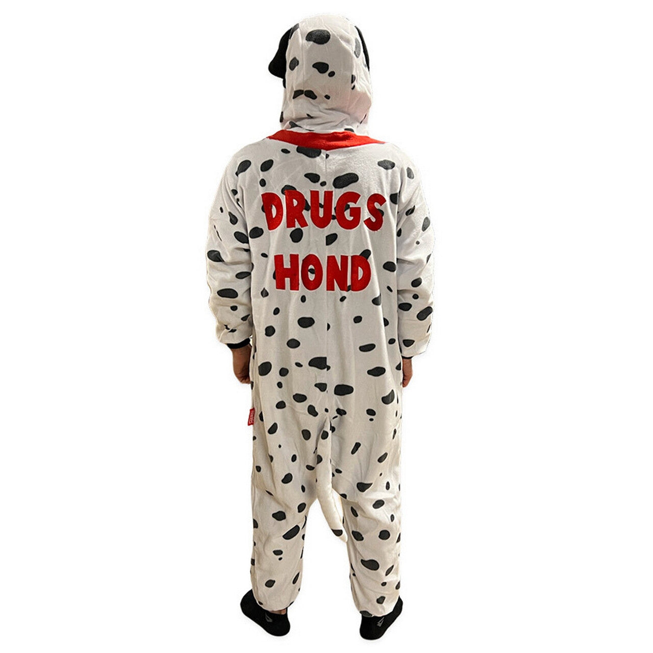Op deze afbeelding zie je een Kostuums, van het merk PartyXplosion. Dalmatier Drugs Hond Kostuum