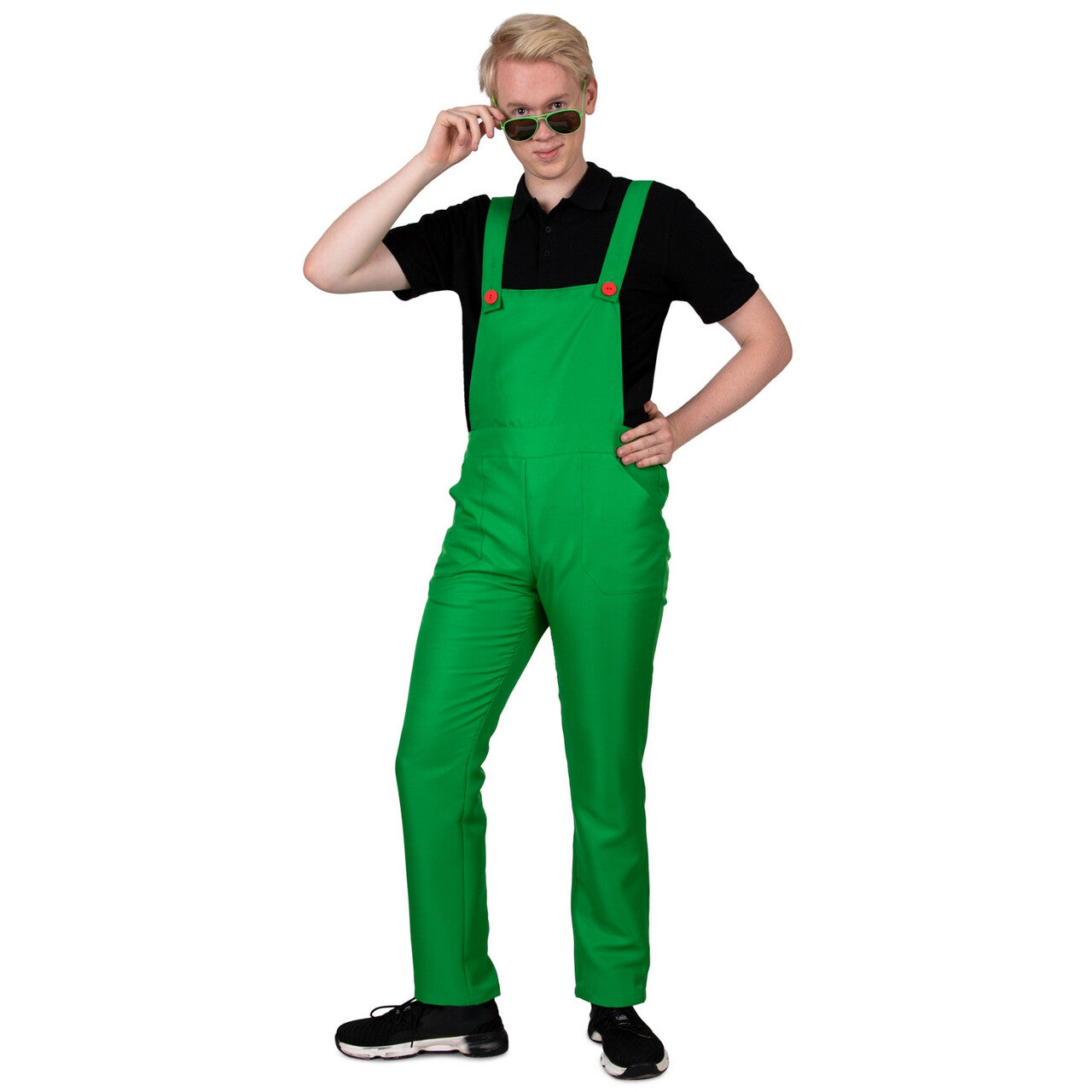 Op deze afbeelding zie je een Kostuums, van het merk PartyXplosion. Groene Vingers In De Tuinbroek Man