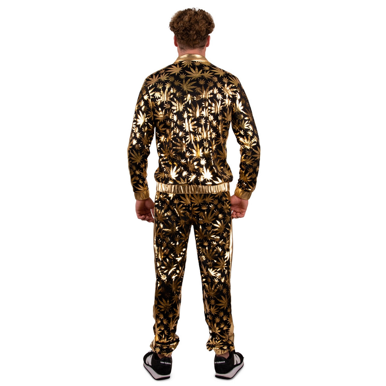 Op deze afbeelding zie je een Kostuums, van het merk PartyXplosion. Trainingspak Cannabizzy Goldstrike Man Kostuum