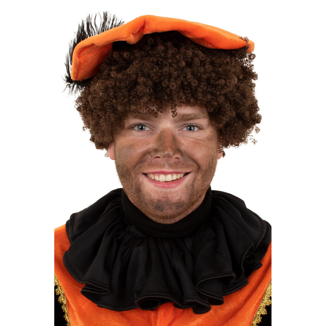 Op deze afbeelding zie je een Accessoires, van het merk PartyXplosion. Kraag Trevira Polyester Zwart Volwassenen