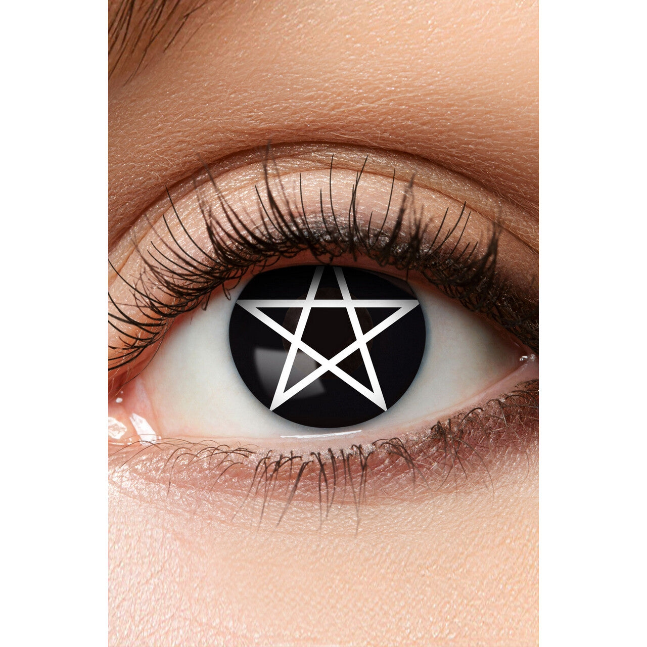 Op deze afbeelding zie je een Accessoires, van het merk PartyXplosion. Heksen Pentagram Lenzen