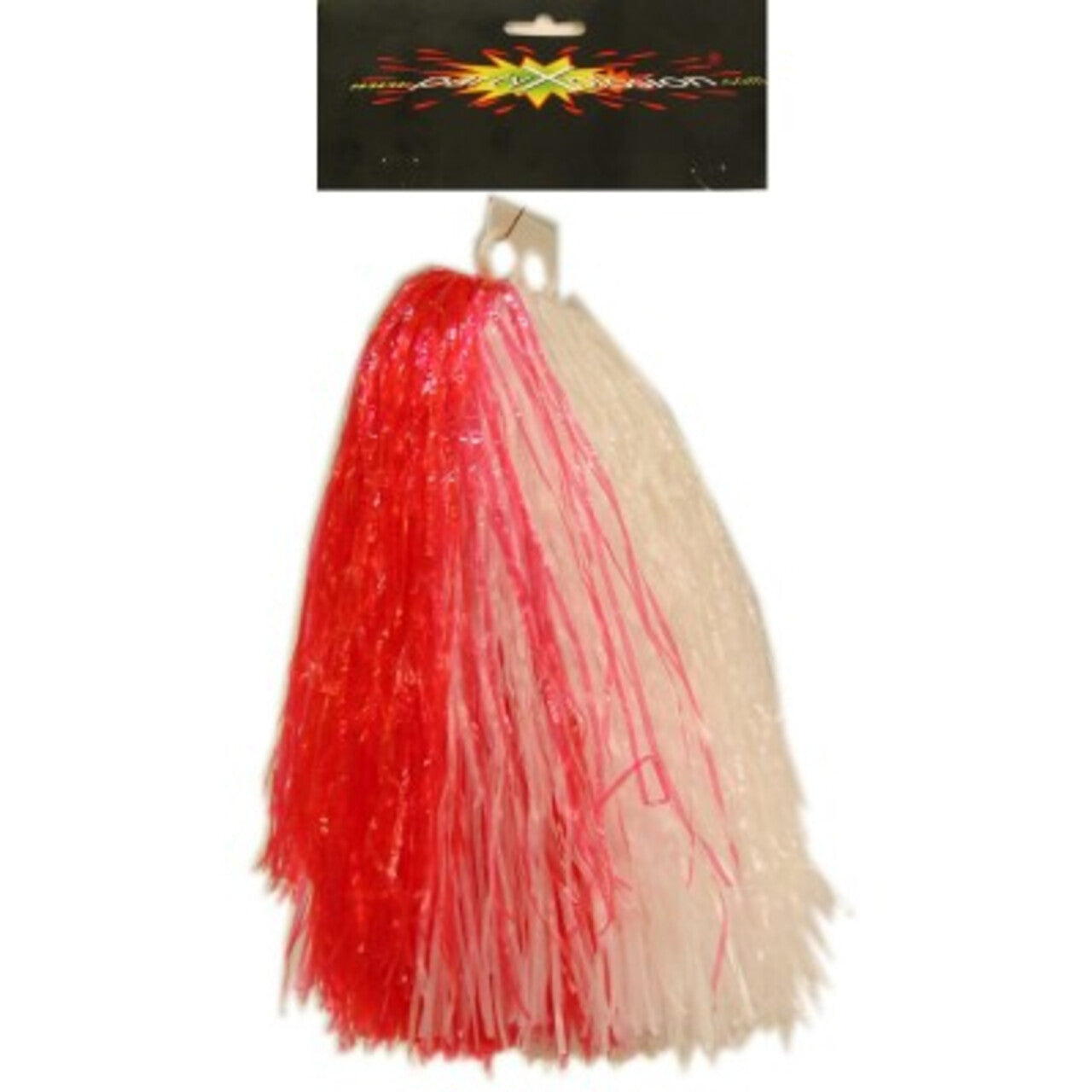 Op deze afbeelding zie je een Accessoires, van het merk PartyXplosion. Cheerleader Ringgreep Cheerball Rood Wit