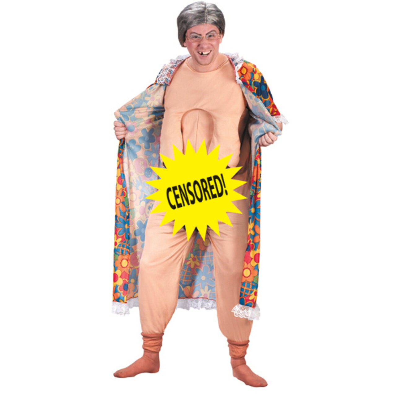 Op deze afbeelding zie je een Kostuums, van het merk PartyXplosion. Oma Gebruikt Viagra Kostuum