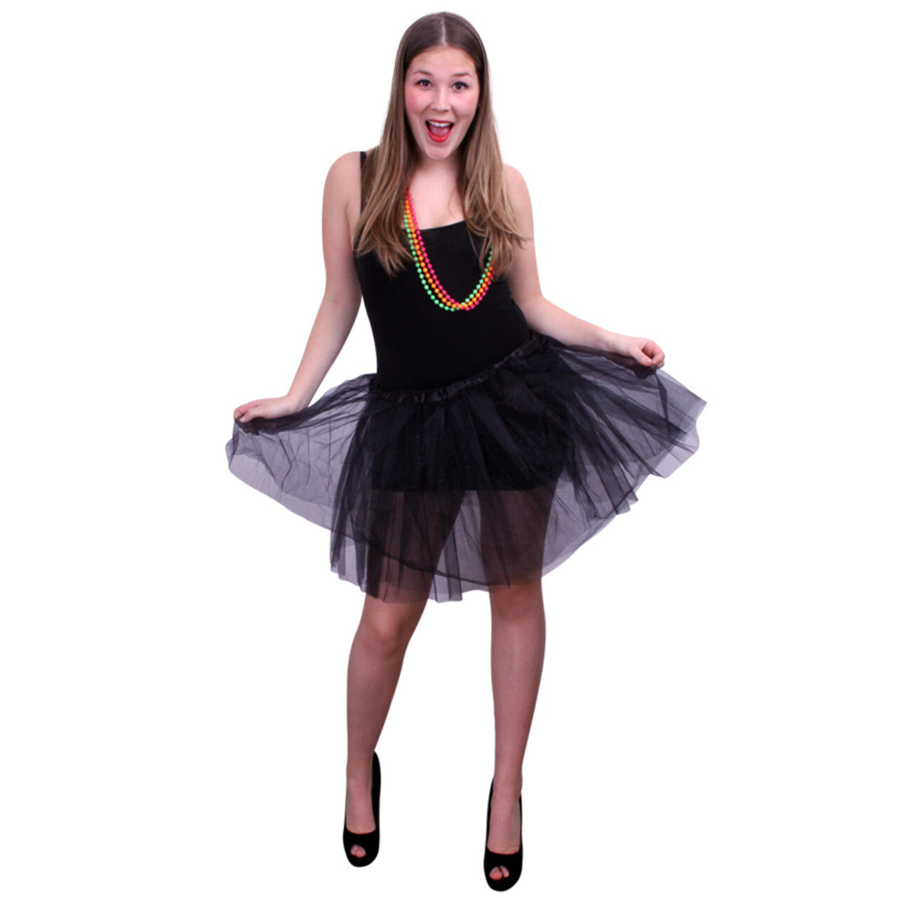 Op deze afbeelding zie je een Kostuums, van het merk PartyXplosion. Tule Rok Ballet Zwart Vrouw