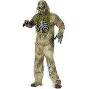 Op deze afbeelding zie je een Kostuums, van het merk PartyXplosion. Schoon Gegeten Door De Wormen Zombie Skelet Kostuum