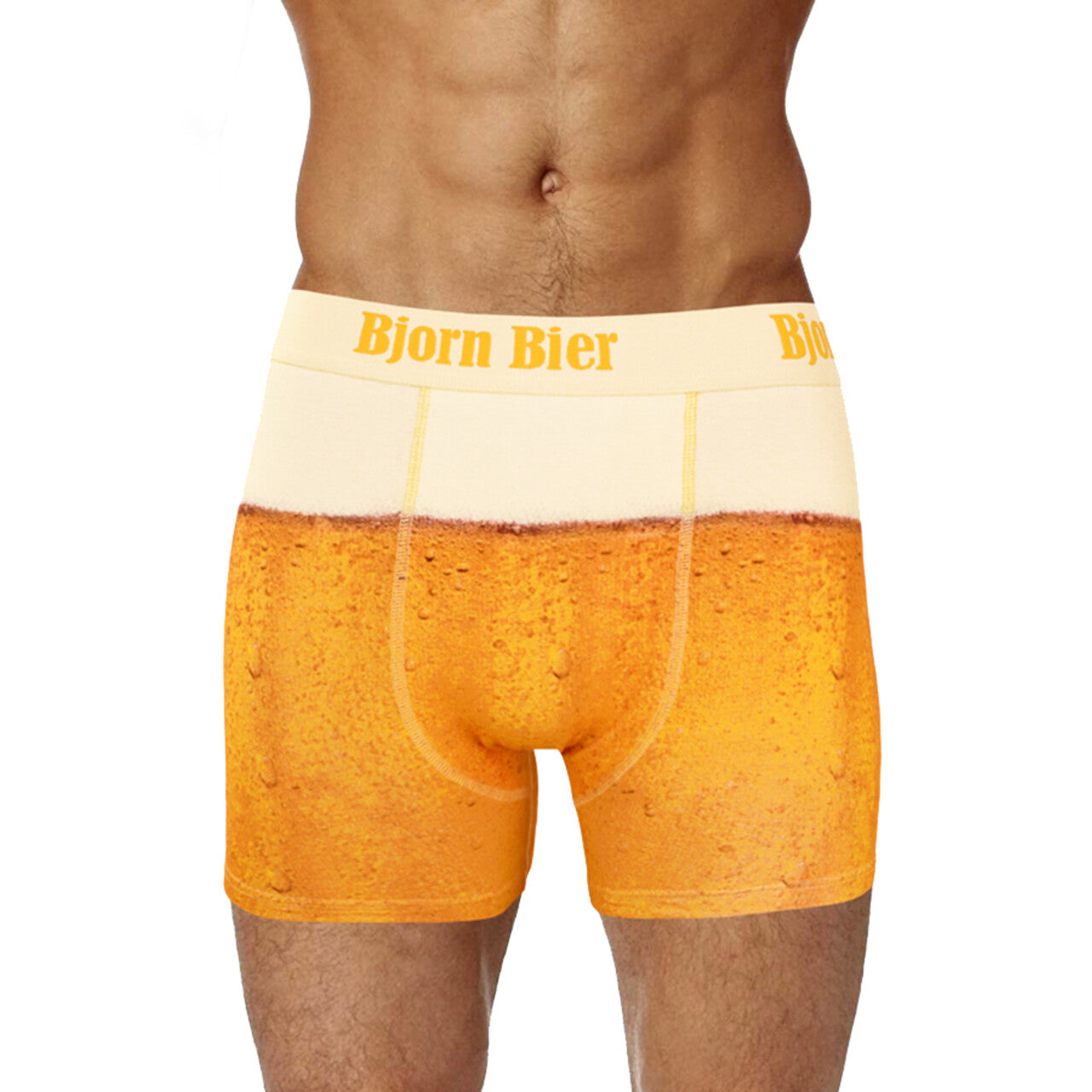 Op deze afbeelding zie je een Kostuums, van het merk PartyXplosion. Bier Schuimkraag Boxershort Man