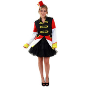 Op deze afbeelding zie je een Kostuums, van het merk PartyXplosion. Majorette Jas Drumband Oeteldonk Vrouw