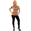 T-Shirt Regenboog Zomers Festival Vrouw