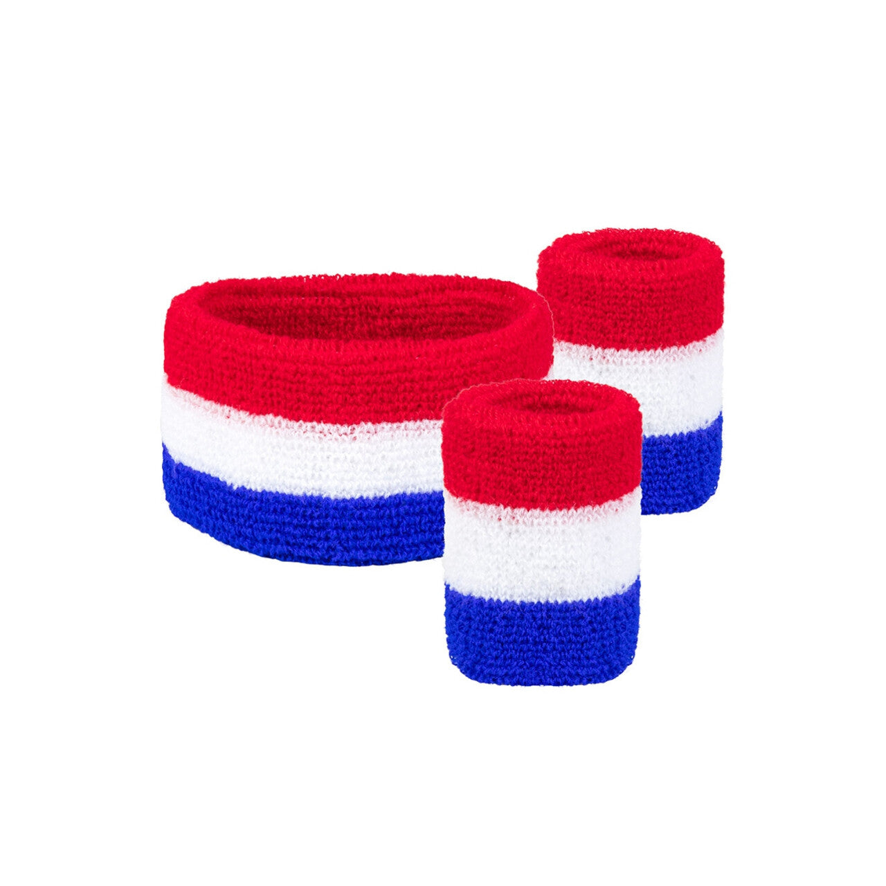 Op deze afbeelding zie je een Accessoires, van het merk PartyXplosion. Zweetbandjes Set Nederland 3-Dlg