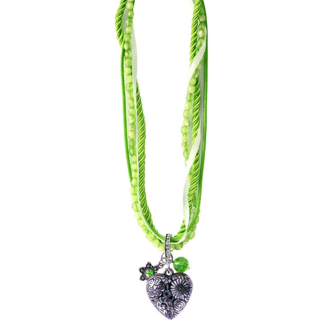 Op deze afbeelding zie je een Accessoires, van het merk PartyXplosion. Ketting Tiroler Groen