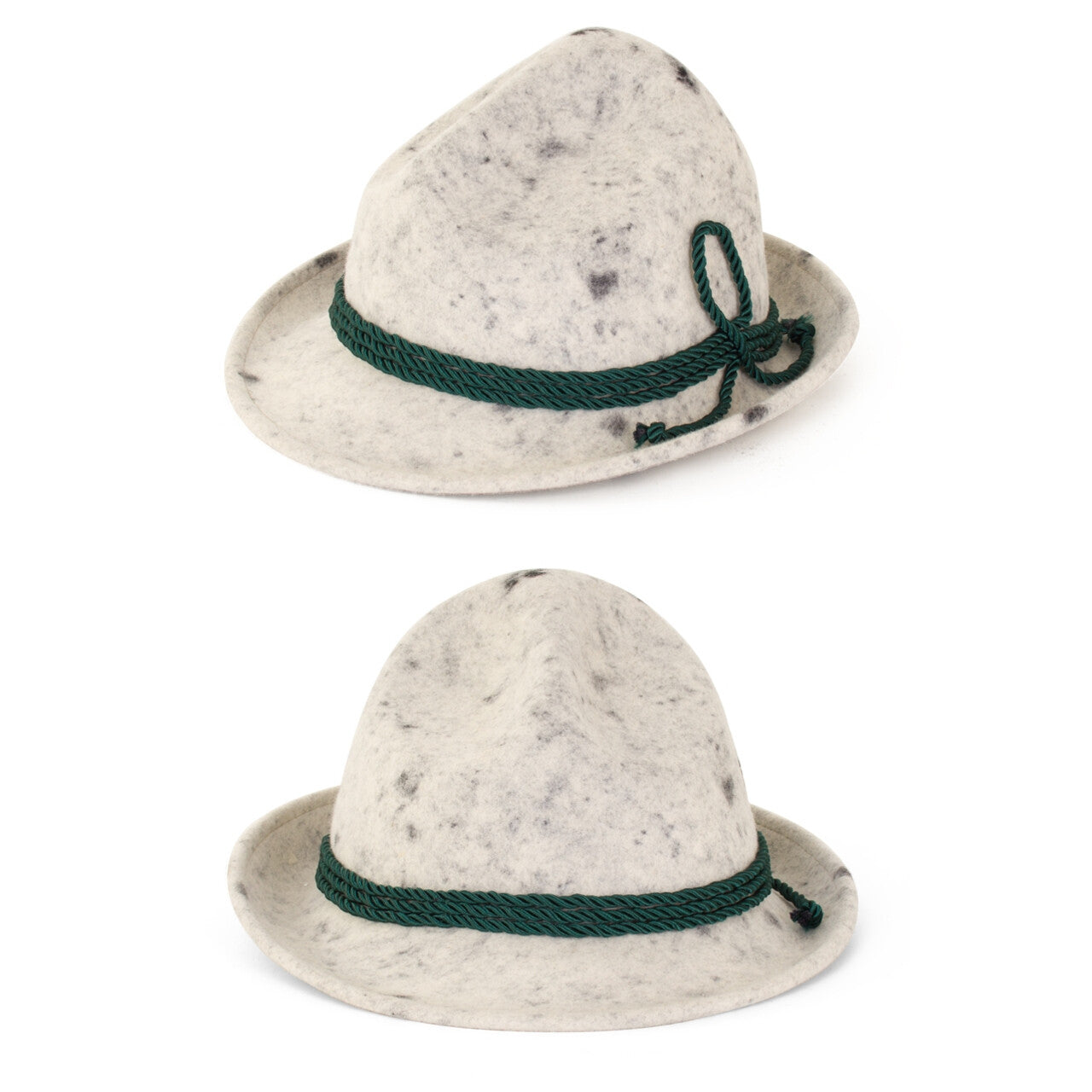 Op deze afbeelding zie je een Accessoires, van het merk PartyXplosion. Tirolerhoed Wolvilt Grijs 57 Cm