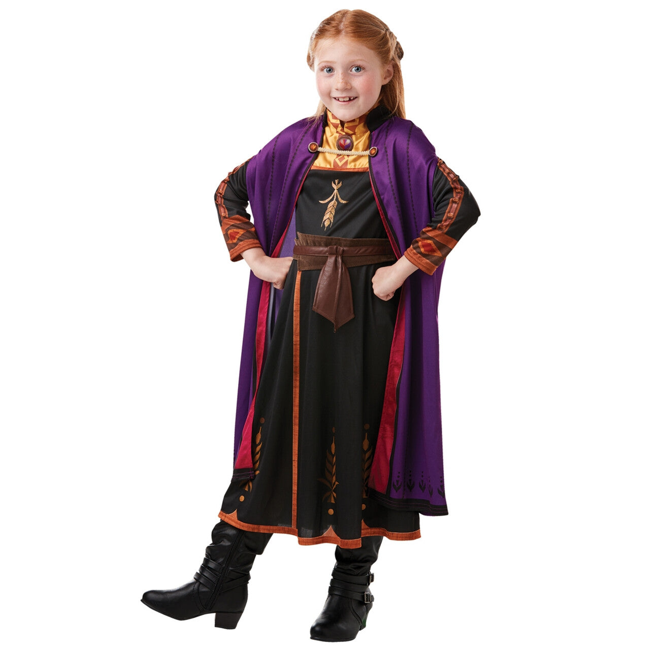 Op deze afbeelding zie je een Kostuums, van het merk PartyXplosion. Allerbeste Dappere Zus Anna Frozen Meisje Kostuum