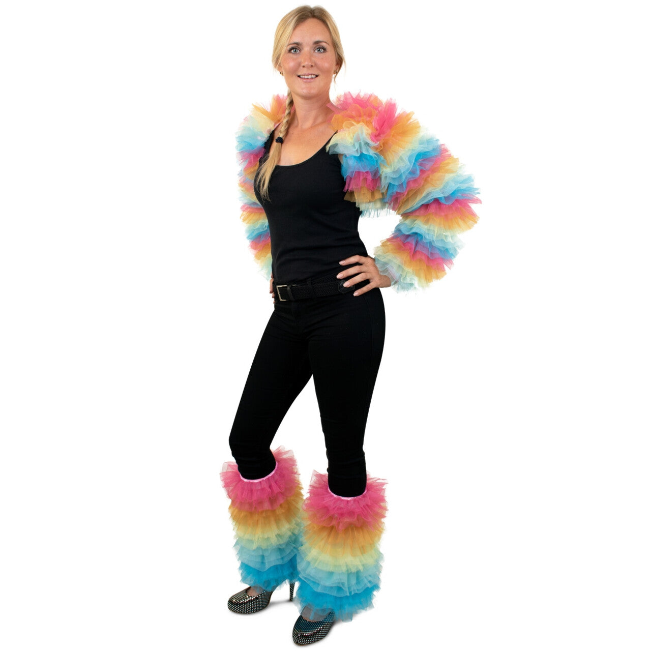 Op deze afbeelding zie je een Kostuums, van het merk PartyXplosion. Yes More Bolero Vrouw