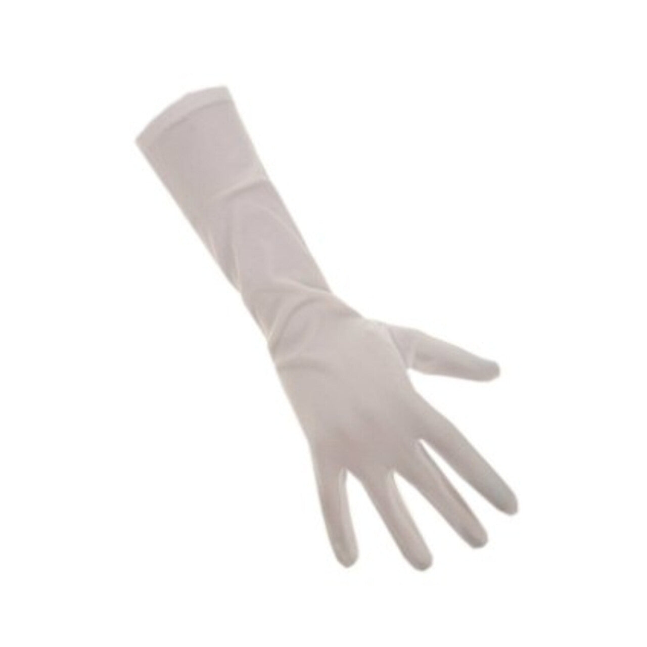 Op deze afbeelding zie je een Accessoires, van het merk PartyXplosion. Handschoenen Half Lang Wit