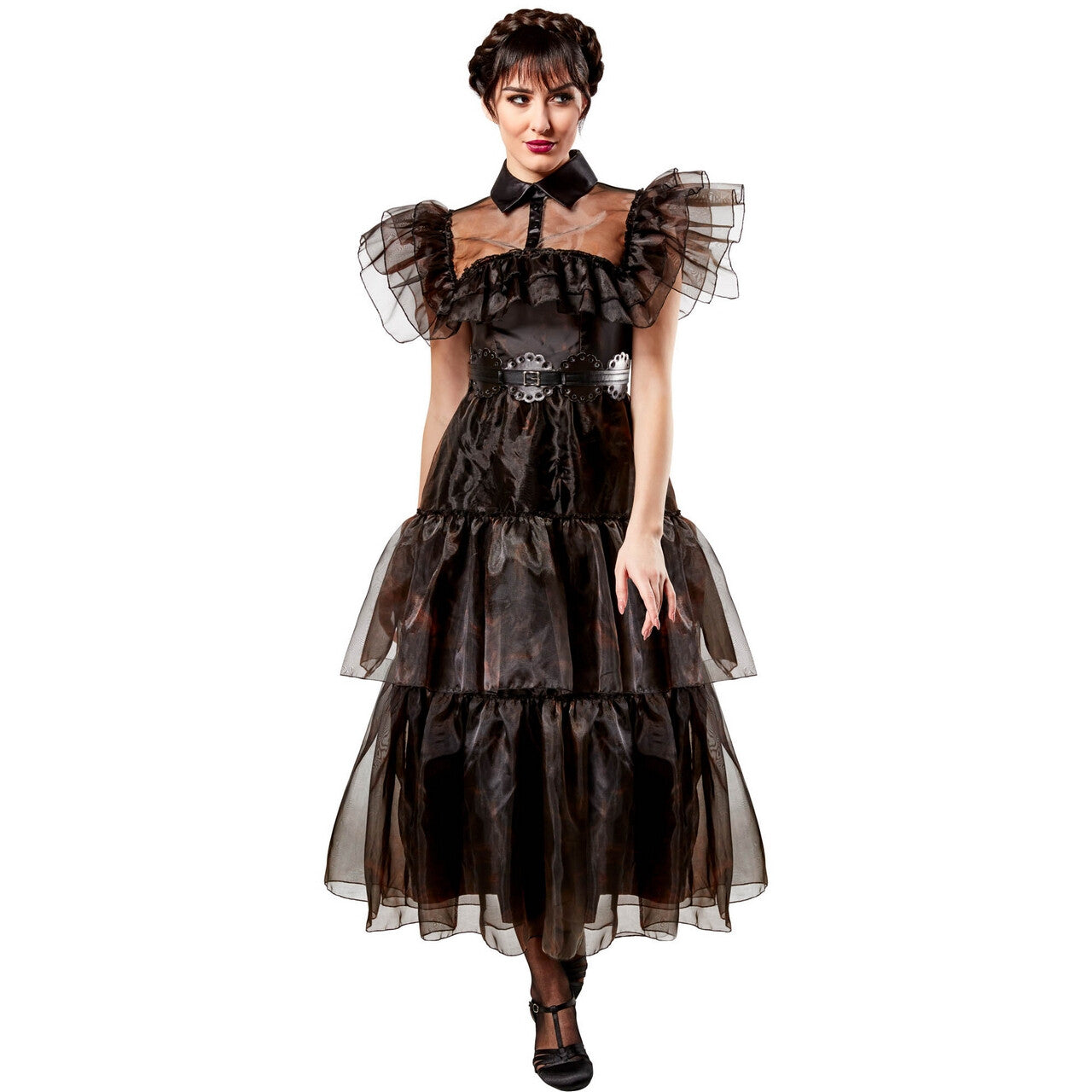 Op deze afbeelding zie je een Kostuums, van het merk Rubies. Prom Night Wednesday Dance Vrouw Kostuum