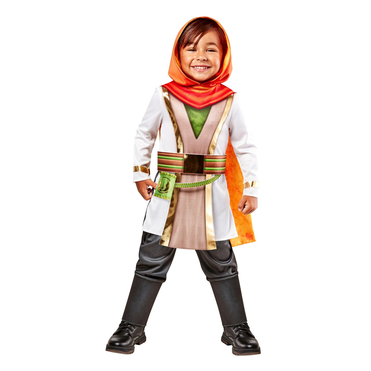 Op deze afbeelding zie je een Kostuums, van het merk Rubies. Kai Brightstar Young Jedi Jongen Kostuum