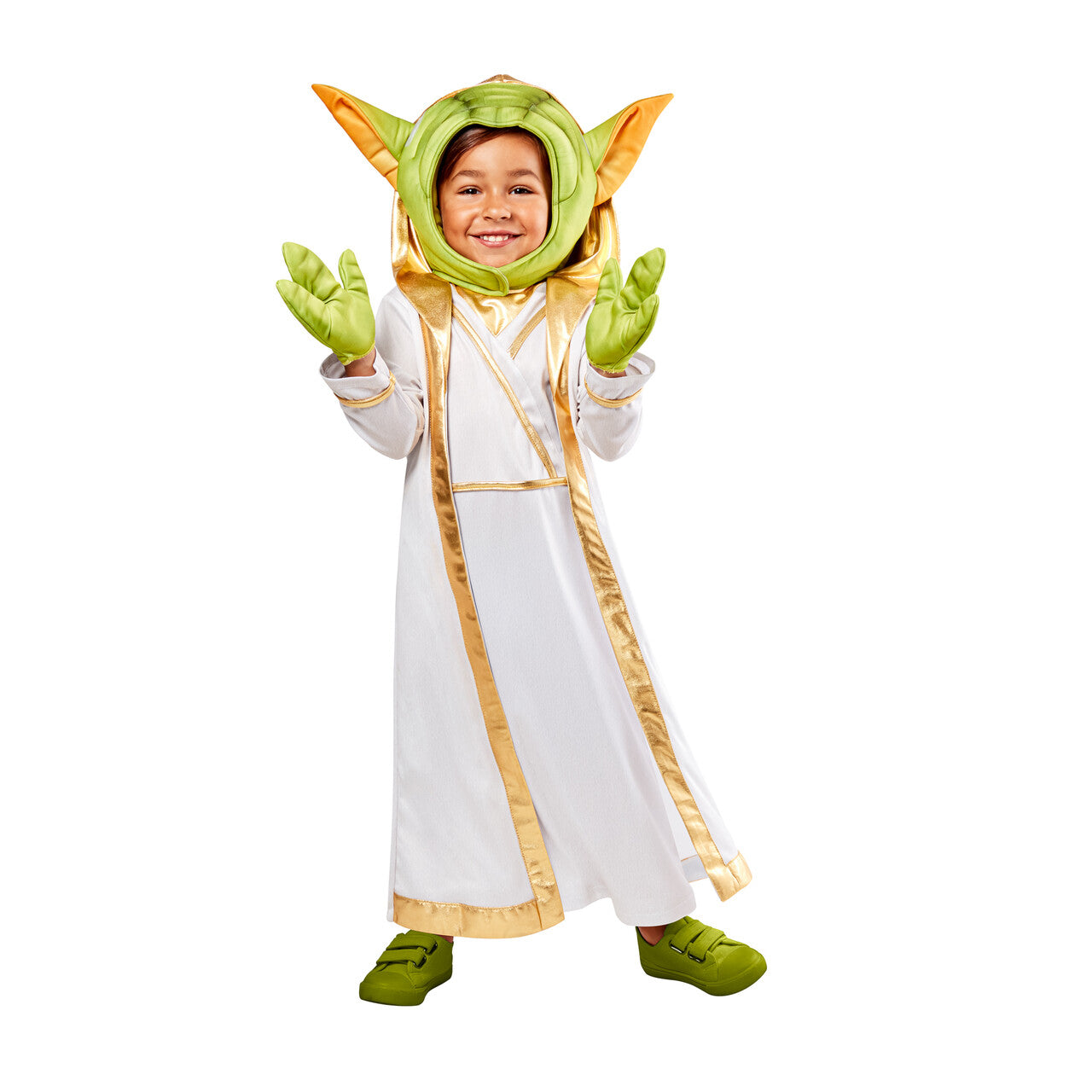 Op deze afbeelding zie je een Kostuums, van het merk Rubies. Master Yoda™ Young Jedi Kind Kostuum
