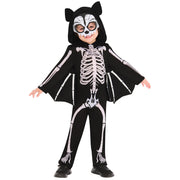 Op deze afbeelding zie je een Kostuums, van het merk Rubies. Skeletvleermuis Kind Kostuum