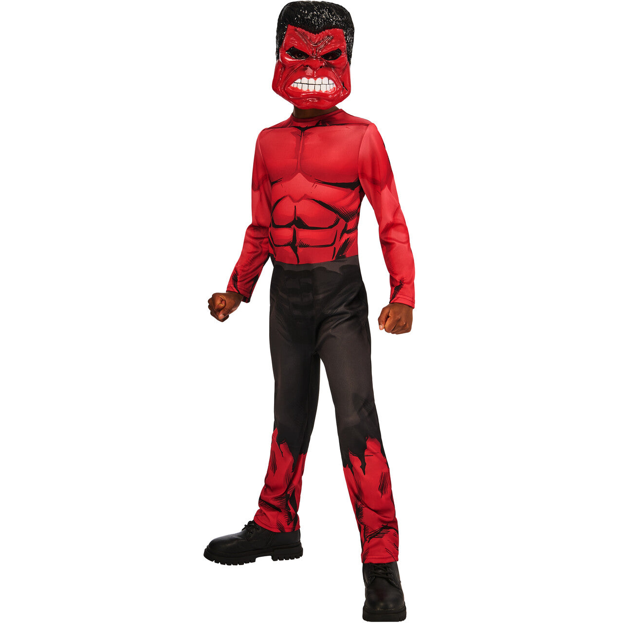 Op deze afbeelding zie je een Kostuums, van het merk Rubies. Marvel™ Red Hulk™ Premium Jongen Kostuum