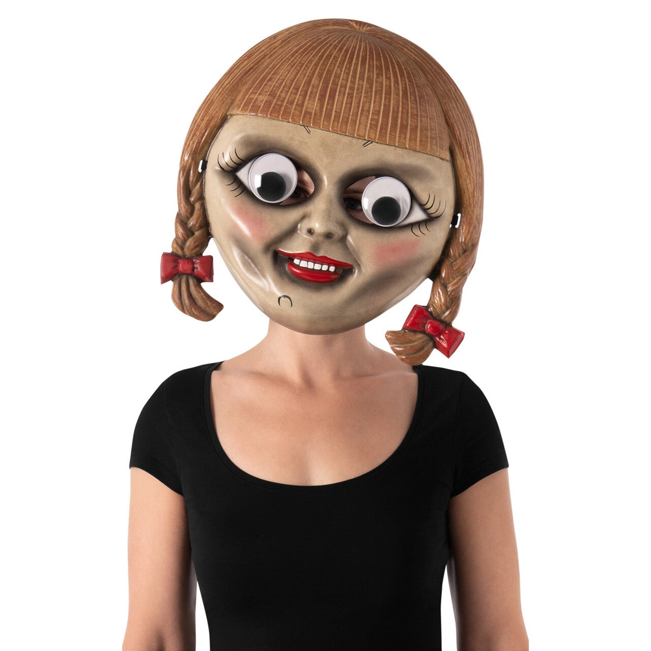 Op deze afbeelding zie je een Accessoires, van het merk Rubies. Annabelle Pop Masker