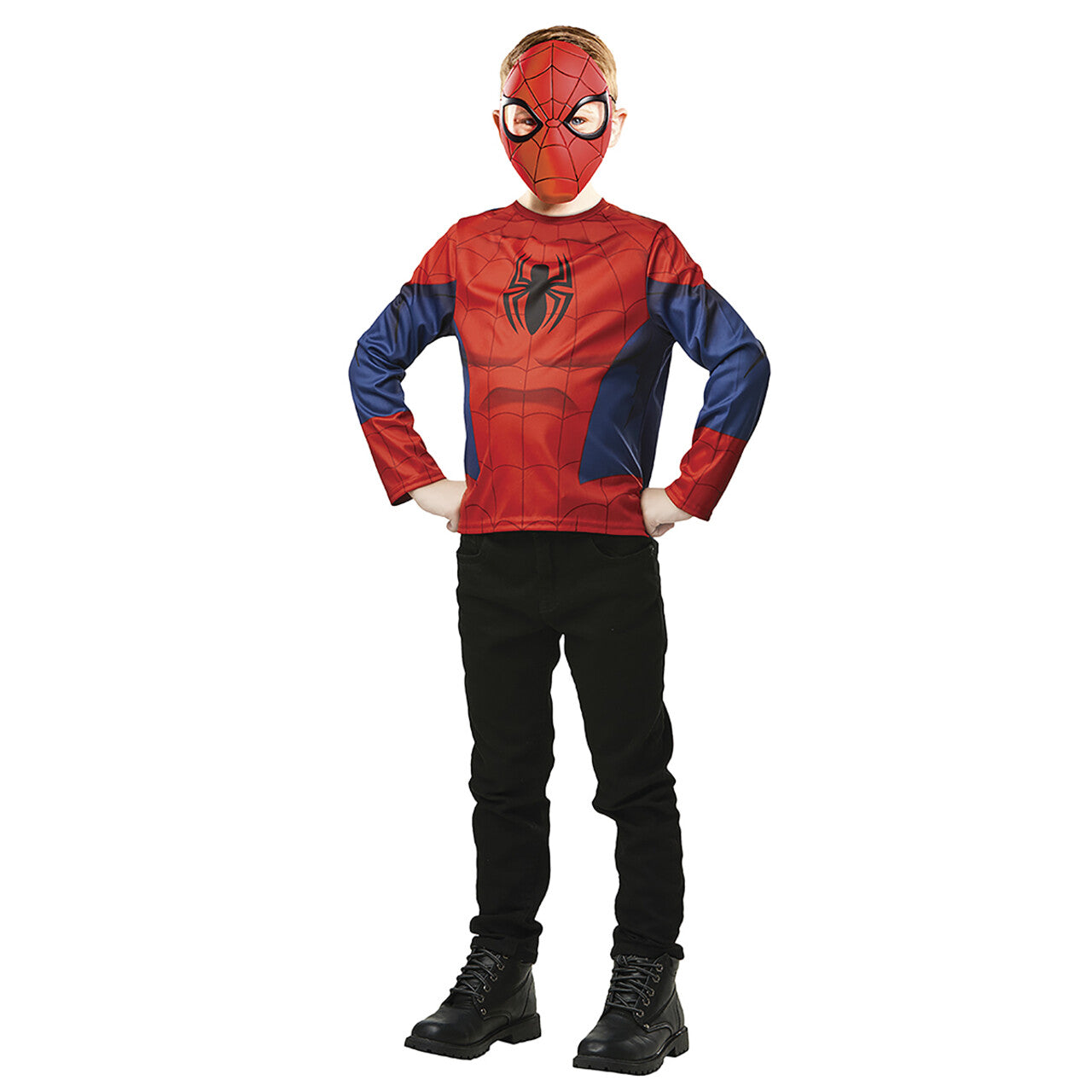 Op deze afbeelding zie je een Kostuums, van het merk Rubies. Spider-Man™ Top En Masker Jongen Kostuum