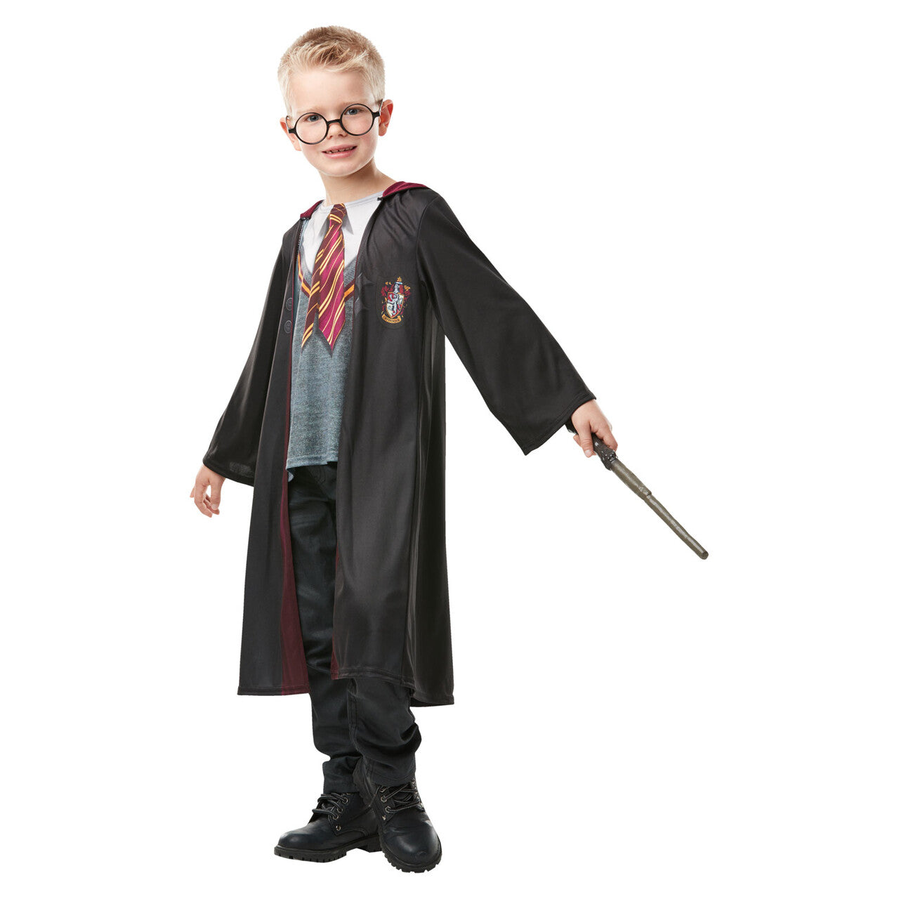 Op deze afbeelding zie je een Kostuums, van het merk Rubies. Harry Potter Gryffindor Mantel Kostuum Jongen