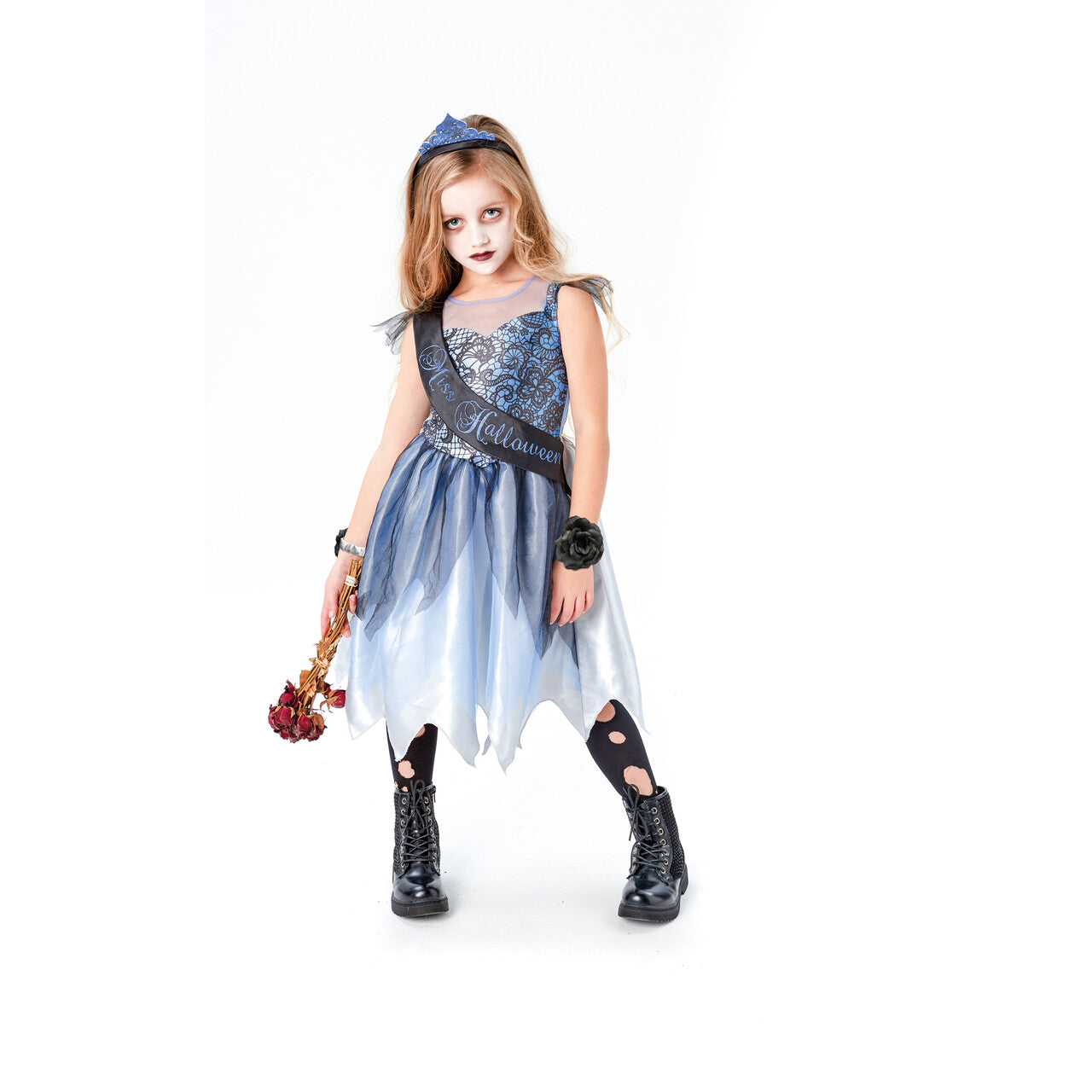 Op deze afbeelding zie je een Kostuums, van het merk Rubies. Miss Halloween Kostuum Meisje
