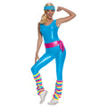 Blauwe Fitness Barbie™ Deluxe Vrouw Kostuum