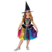 Op deze afbeelding zie je een Kostuums, van het merk Rubies. Barbie Regenboog Heks Meisje Kostuum