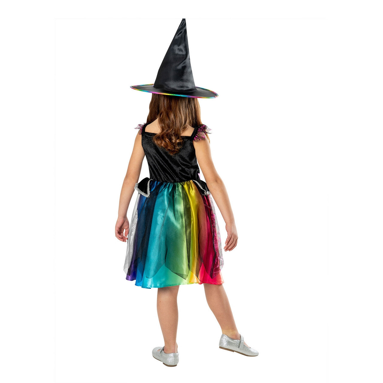 Op deze afbeelding zie je een Kostuums, van het merk Rubies. Barbie Regenboog Heks Meisje Kostuum