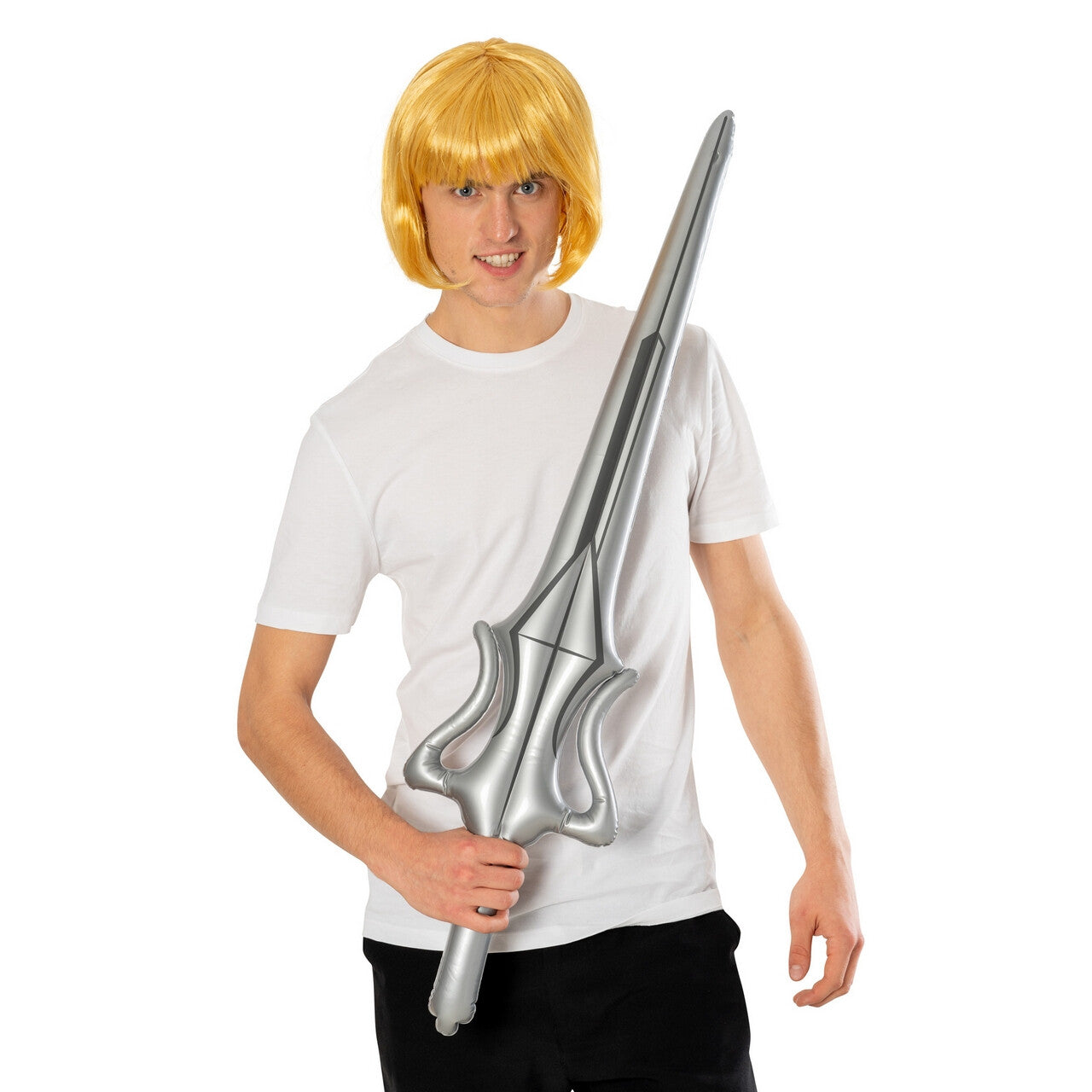 Op deze afbeelding zie je een Accessoires, van het merk Rubies. He-Man Sword Of Power En Pruik