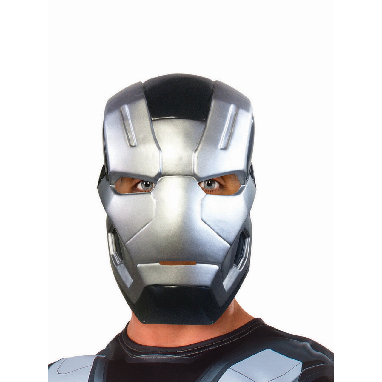 Op deze afbeelding zie je een Accessoires, van het merk Rubies. War Machine Masker Zilver