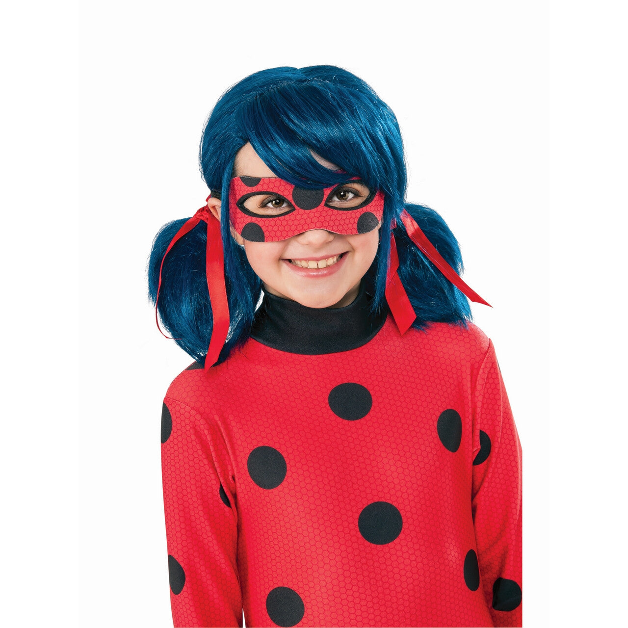 Op deze afbeelding zie je een Accessoires, van het merk Rubies. Miraculous Ladybug Pruik Kind
