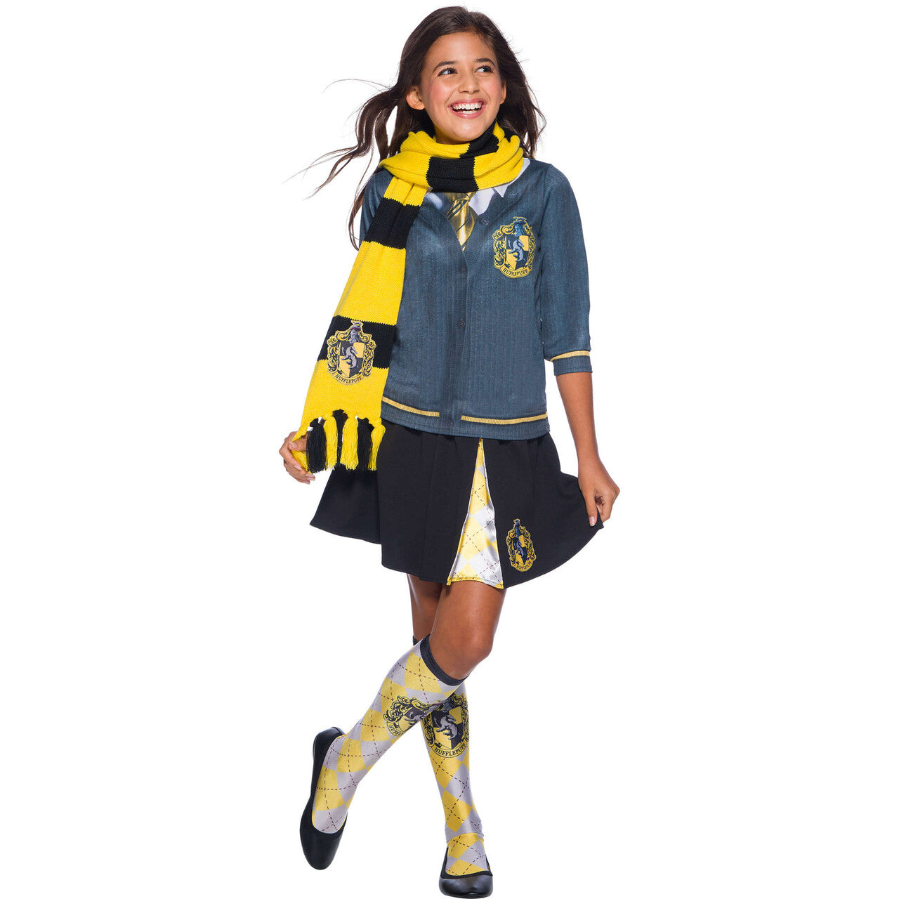 Op deze afbeelding zie je een Accessoires, van het merk Rubies. Hufflepuff Sjaal Harry Potter