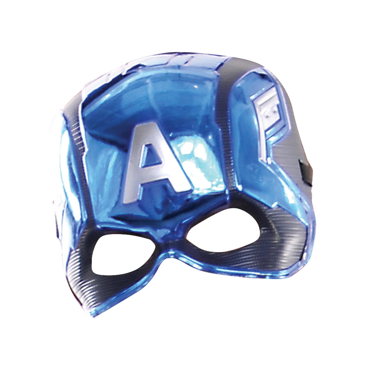 Op deze afbeelding zie je een Accessoires, van het merk Rubies. Captain America Metallic Masker Kind
