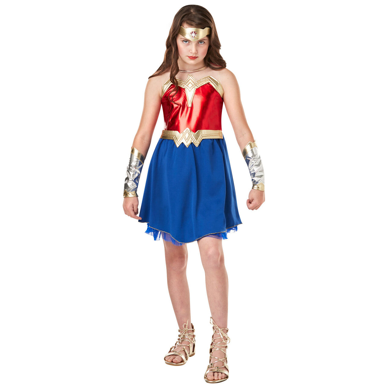 Op deze afbeelding zie je een Kostuums, van het merk Rubies. Wonder Woman Kostuum Meisje
