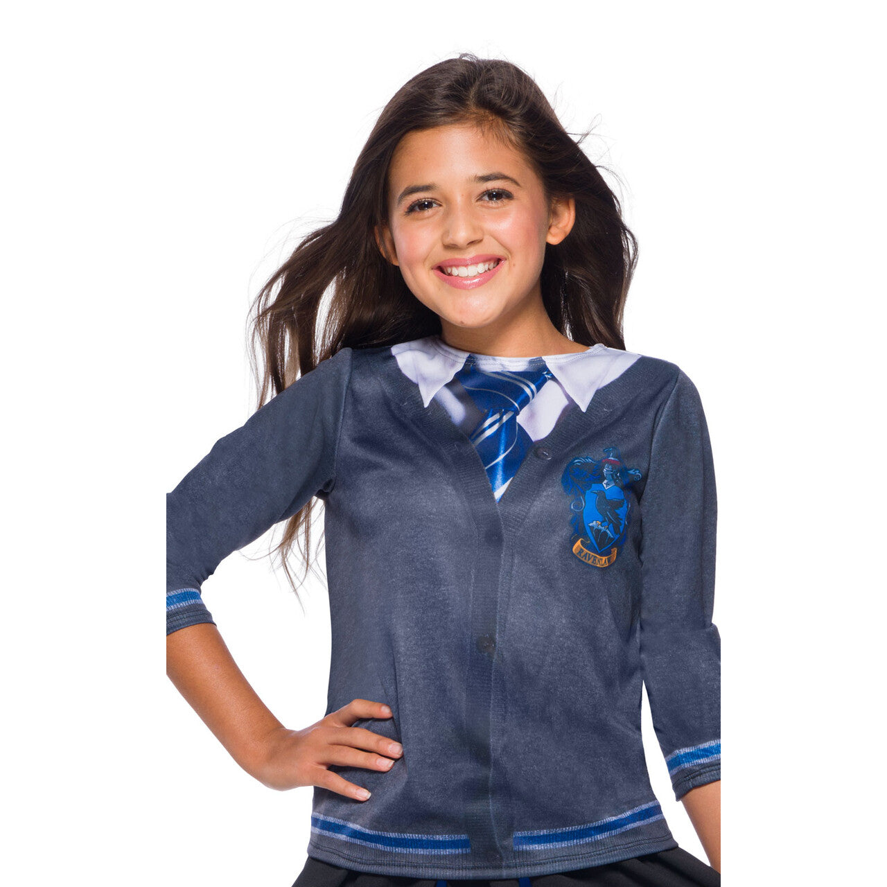 Op deze afbeelding zie je een Kostuums, van het merk Rubies. Ravenclaw Kostuum Top Meisje