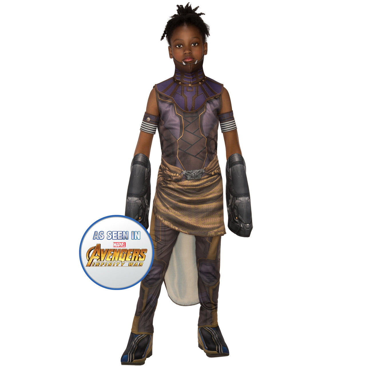 Op deze afbeelding zie je een Kostuums, van het merk Rubies. Shuri Kostuum Jongen
