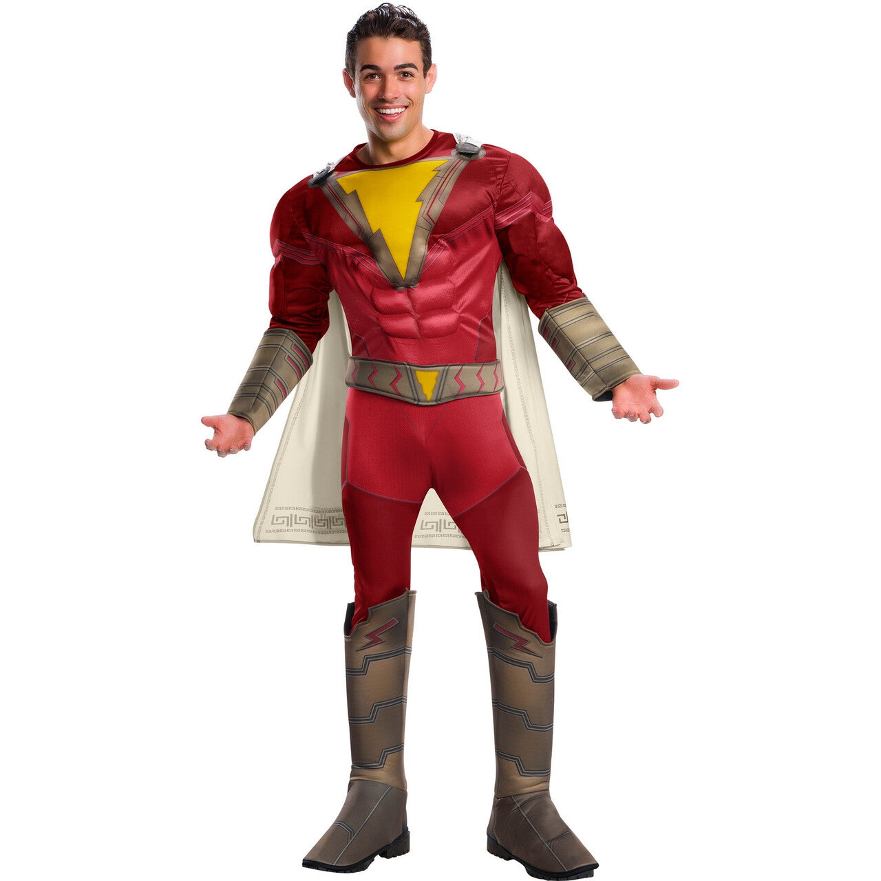 Op deze afbeelding zie je een Kostuums, van het merk Rubies. Shazam Fury Of Gods Deluxe Man Kostuum